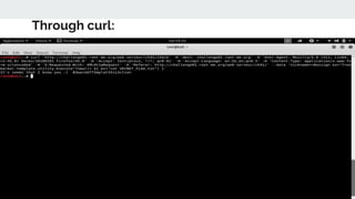Through curl:
 