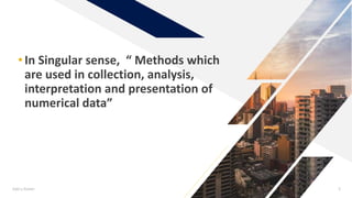 Basics of Statistics | PPTX