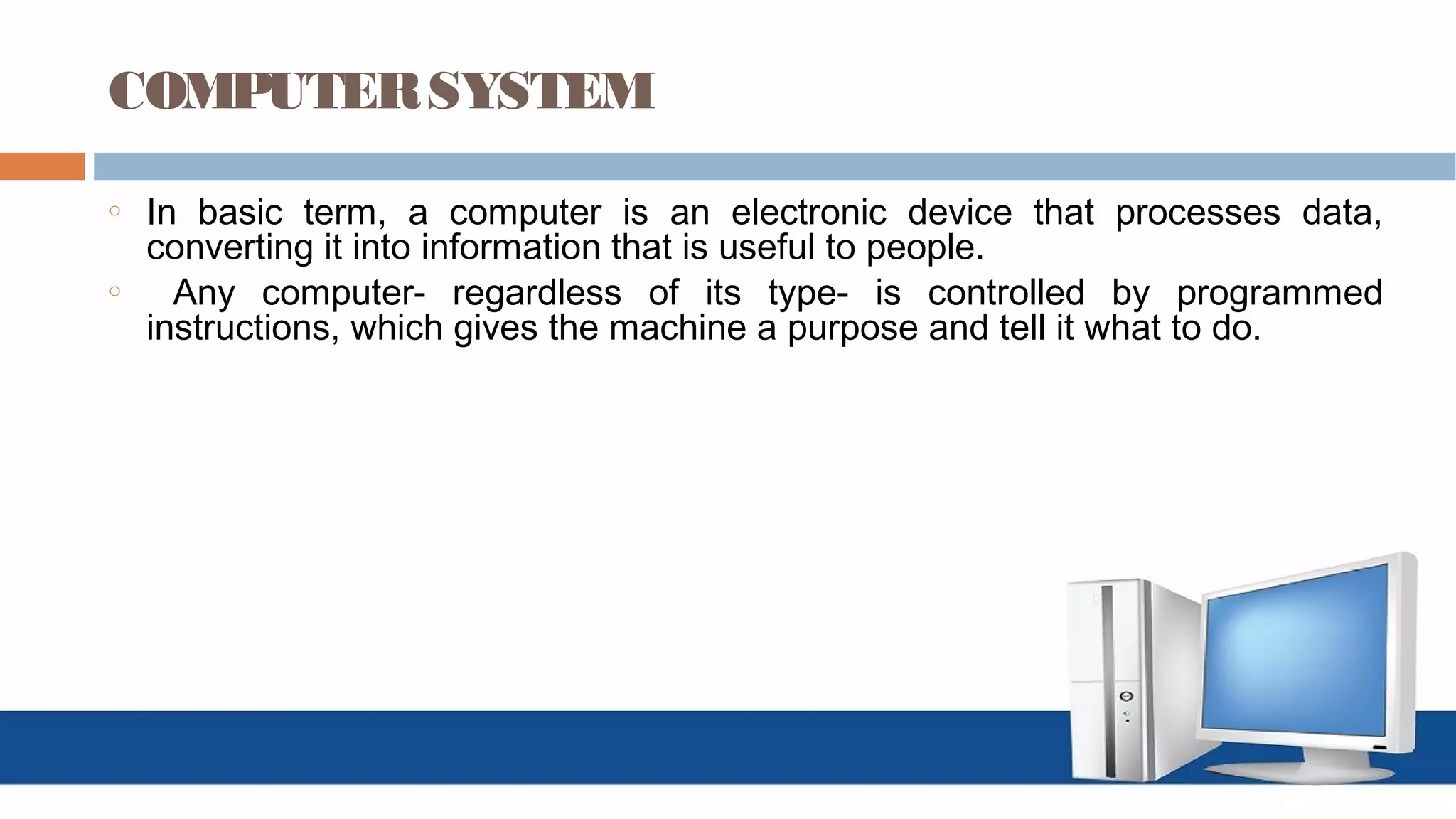Basics of the Computer System | PPT