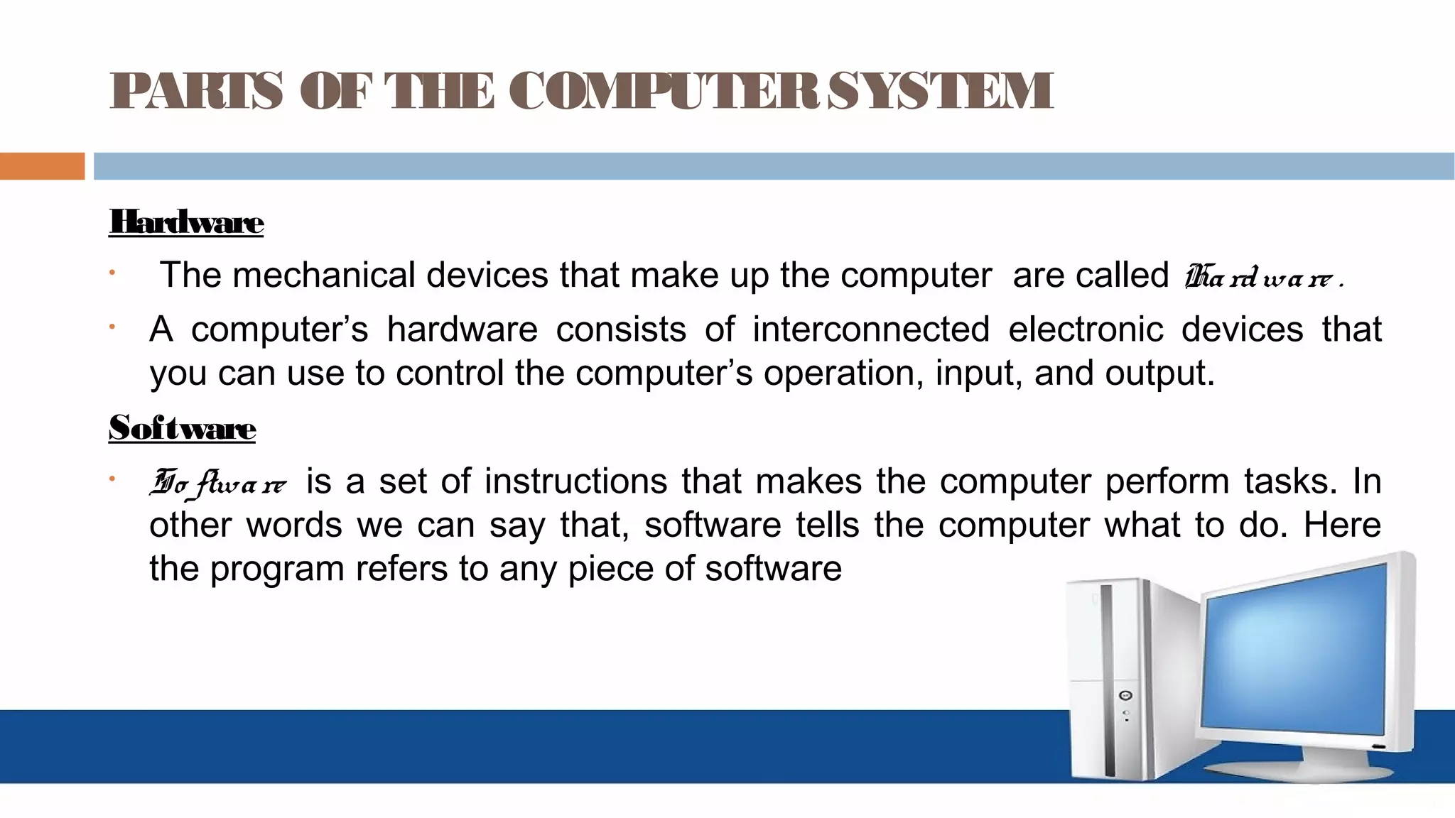 Basics of the Computer System | PPT