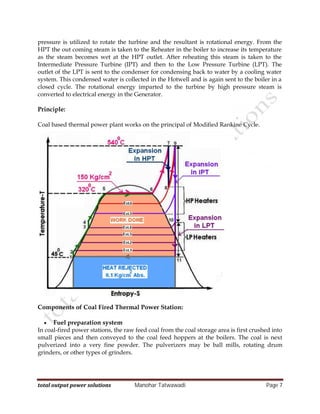 Basics of Coal Based Thermal power plant | PDF