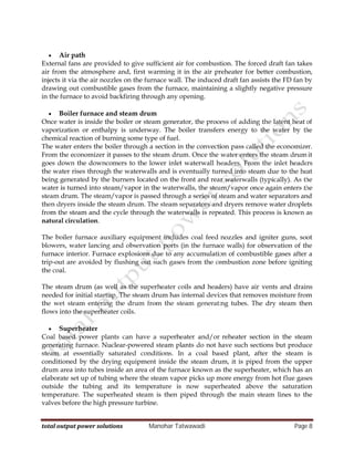 Basics of Coal Based Thermal power plant | PDF