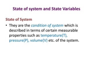 Basics of thermodynamics | PPTX