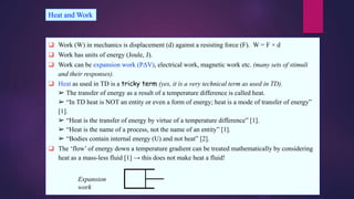 basics of thermodynamics- chemical engg.