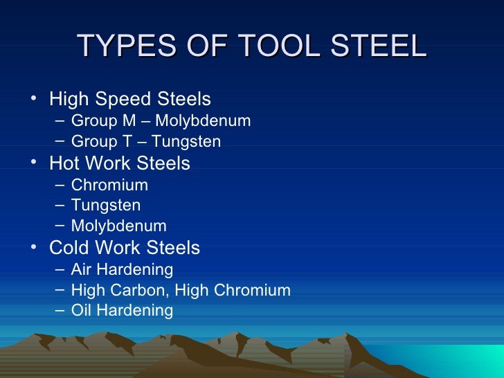 Basics of tool steels
