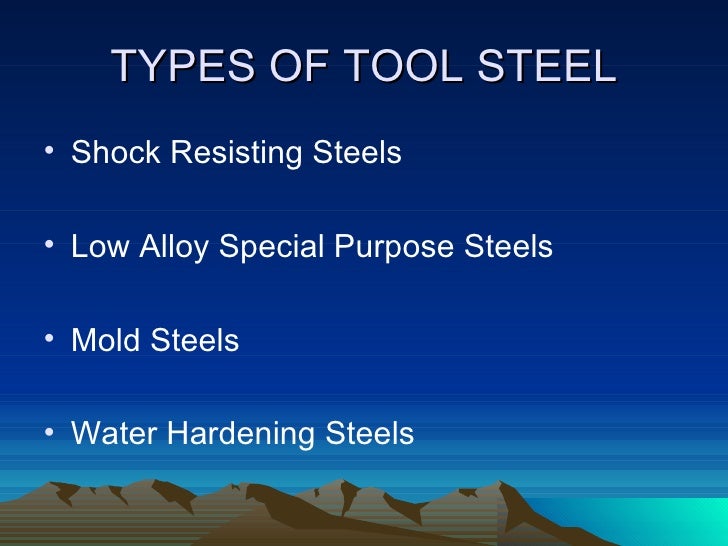 Basics of tool steels