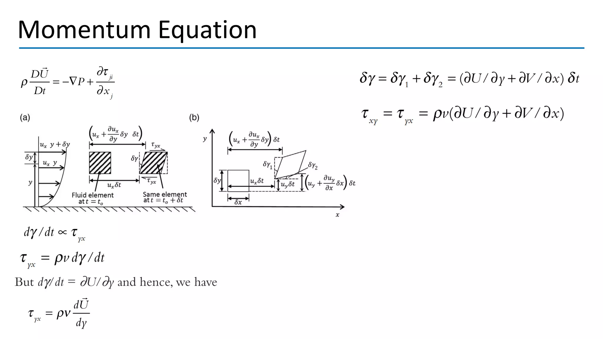 Momentum Equation
 