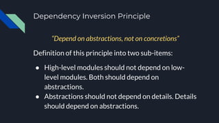Basic software engineering principles with code examples - Session 2 | PPT