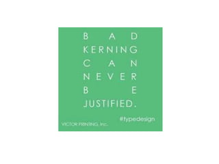 Basics of typography kerning | PPTX