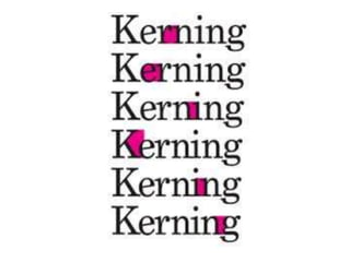 Basics of typography kerning | PPTX