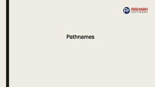 Pathnames
 