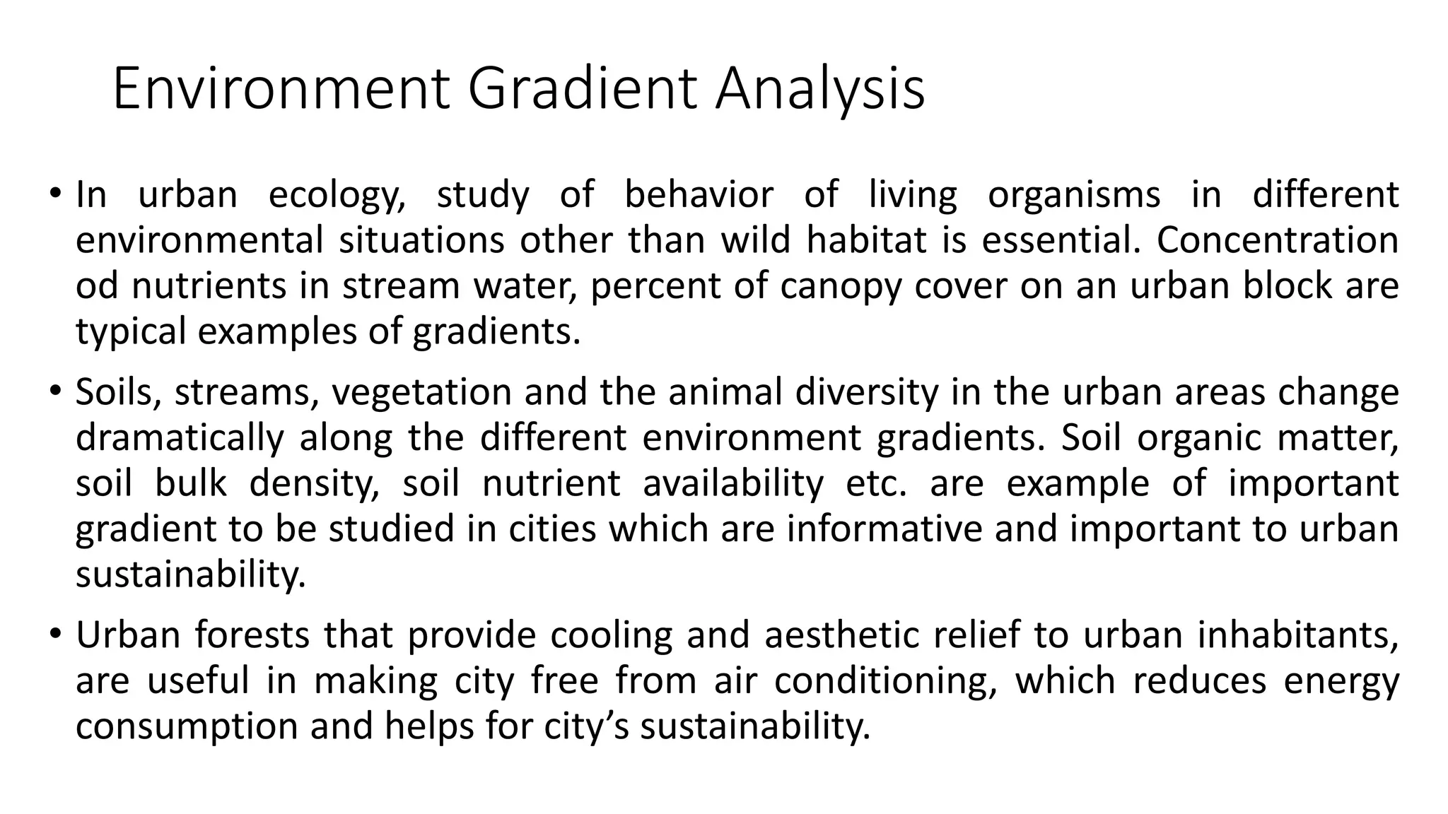 Basics of urban ecology | PDF