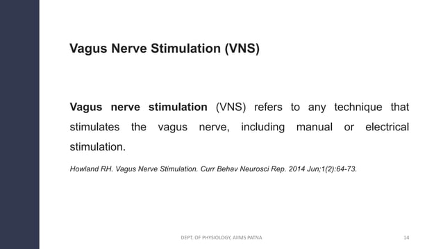 Basics of Vagal Nerve Stimulation (VNS) | PDF