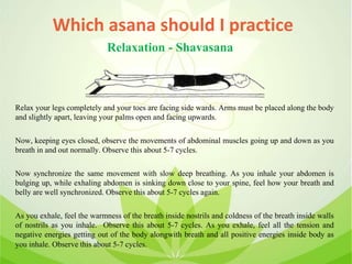 Basics of Asana & Pranayama - Beginner's Guide | PPTX