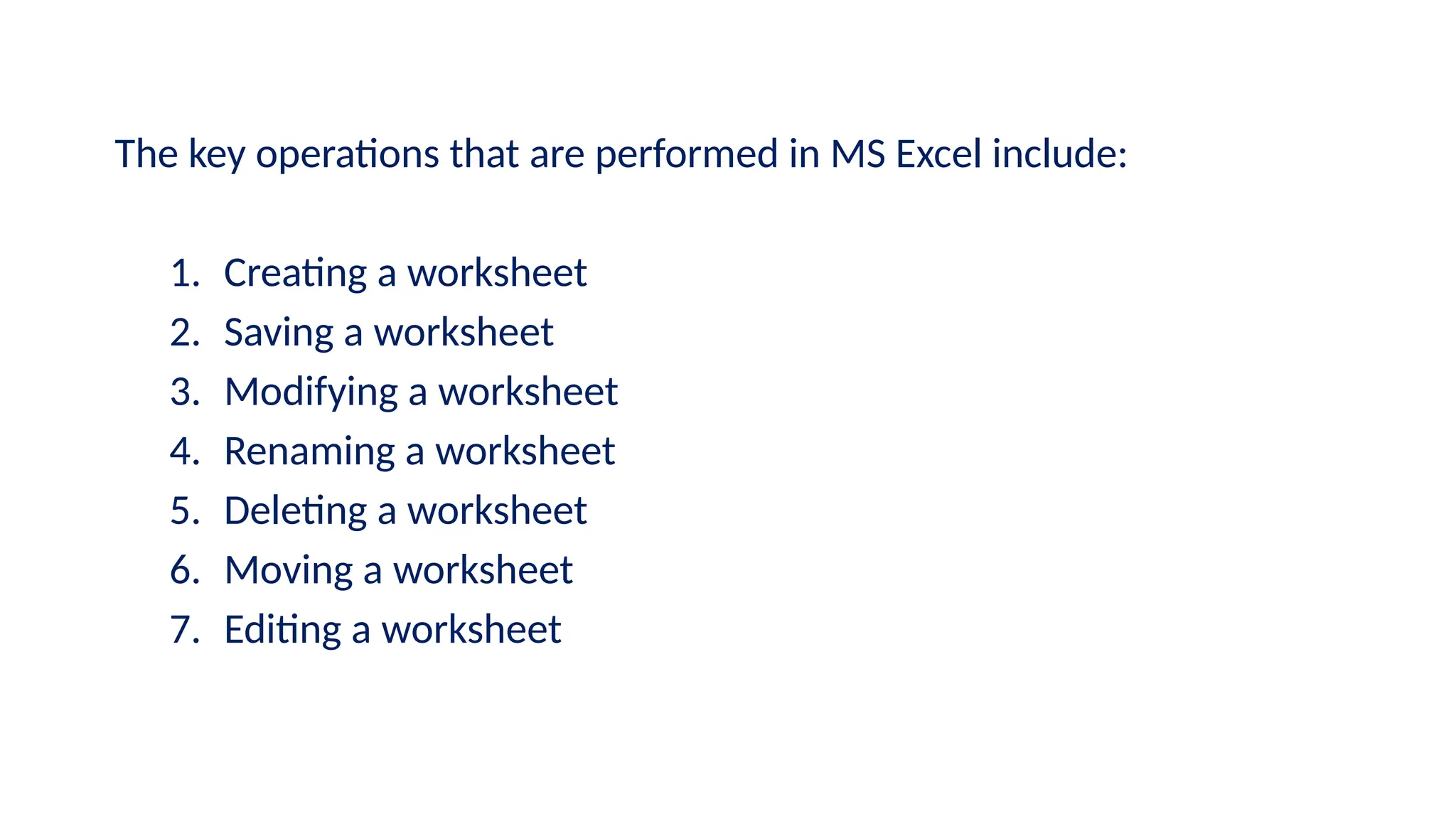 Mastering the Essentials: An Overview of MS Excel Fundamental Concepts ...