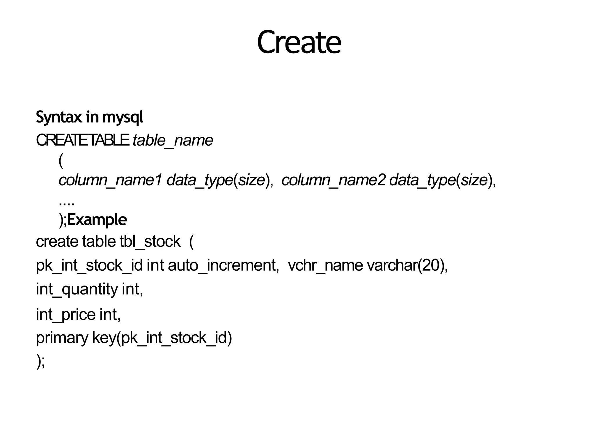 Basic sql Commands | PPT