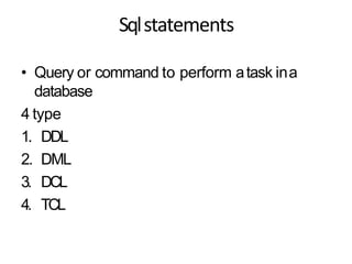 Basic sql Commands | PPT