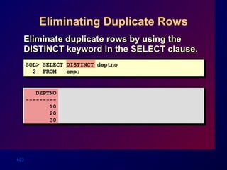 Basic sql statements | PPT