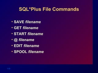 Basic sql statements | PPT
