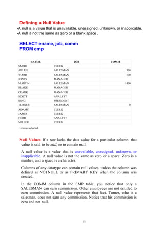 Basic sqlstatements | PDF