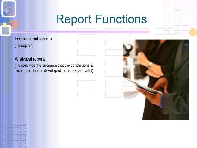 Explain the purpose of report writing