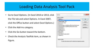 Basic stat analysis using excel | PPTX