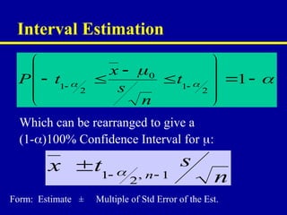 BasicStatisticalConcepts and statistcial | PPT
