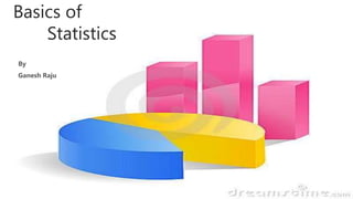 Basics of
Statistics
By
Ganesh Raju
 