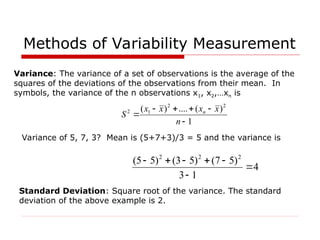 Variance Statistical Methods Level 3 in engineering Basic Statistics.ppt