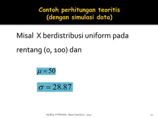 Basic statistics 7 - sampling distribution | PDF