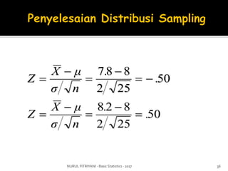 Basic statistics 7 - sampling distribution | PDF