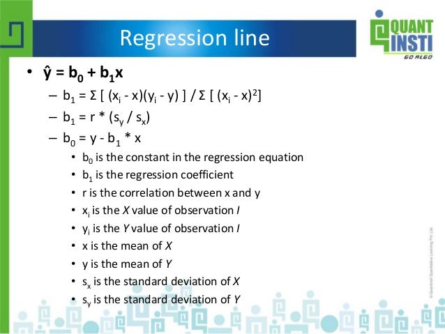 Basic statistics for algorithmic trading