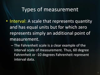 Interval Measurement Examples basic statisticsfor stastics basic knolege | PDF