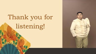 Thank you for
listening!
 