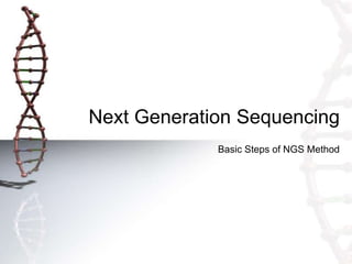 Next Generation Sequencing
Basic Steps of NGS Method
 