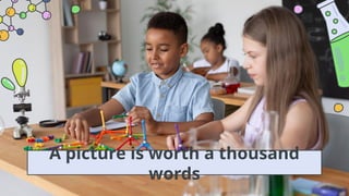 A picture is worth a thousand
words
 