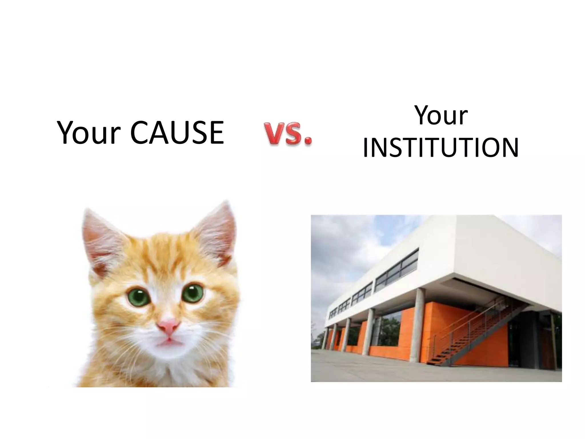 Your
Your CAUSE   INSTITUTION
 