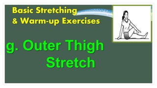 Basic stretching and warm up exercises sale