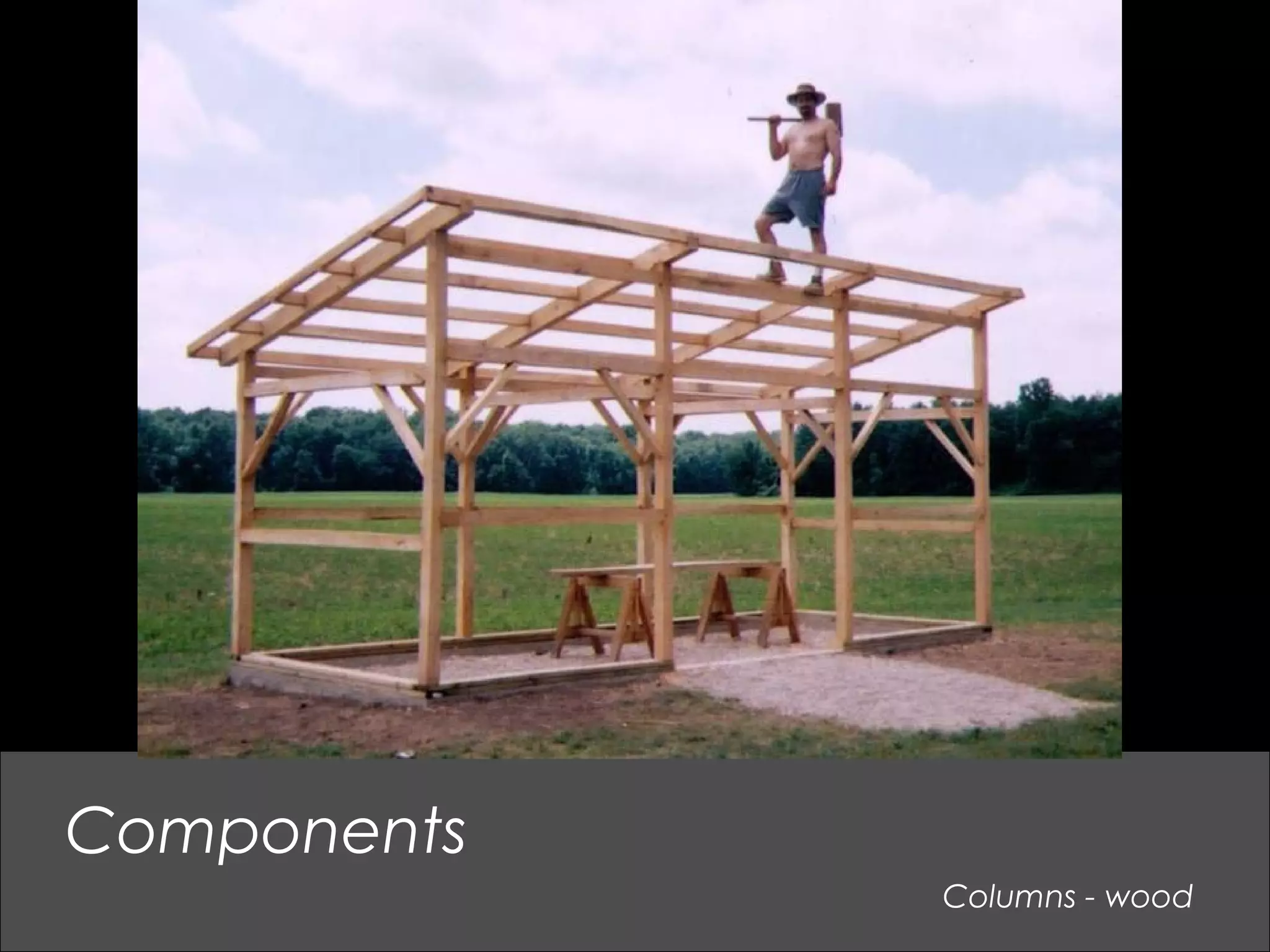 Columns - wood
Components
 