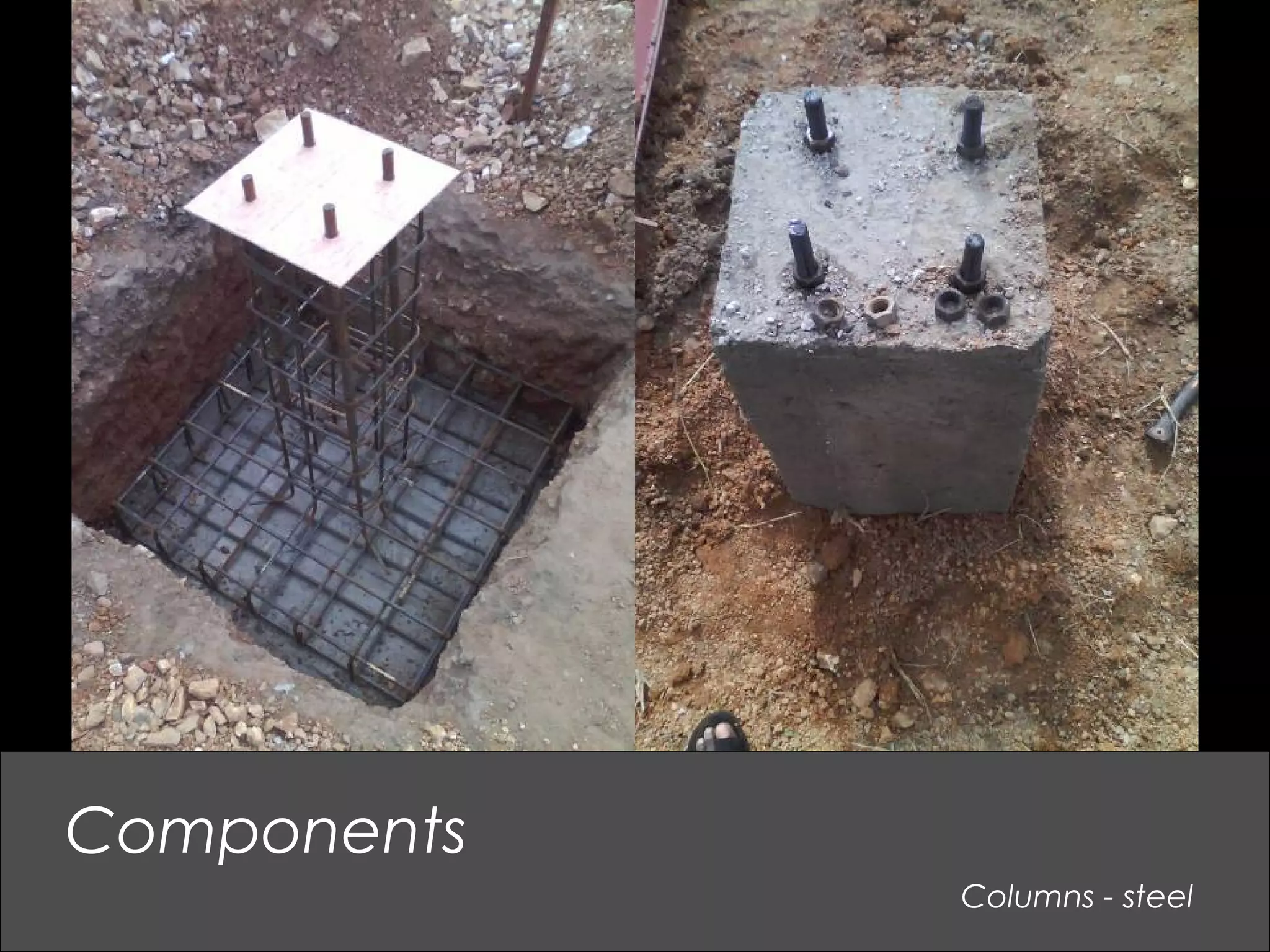 Columns - steel
Components
 