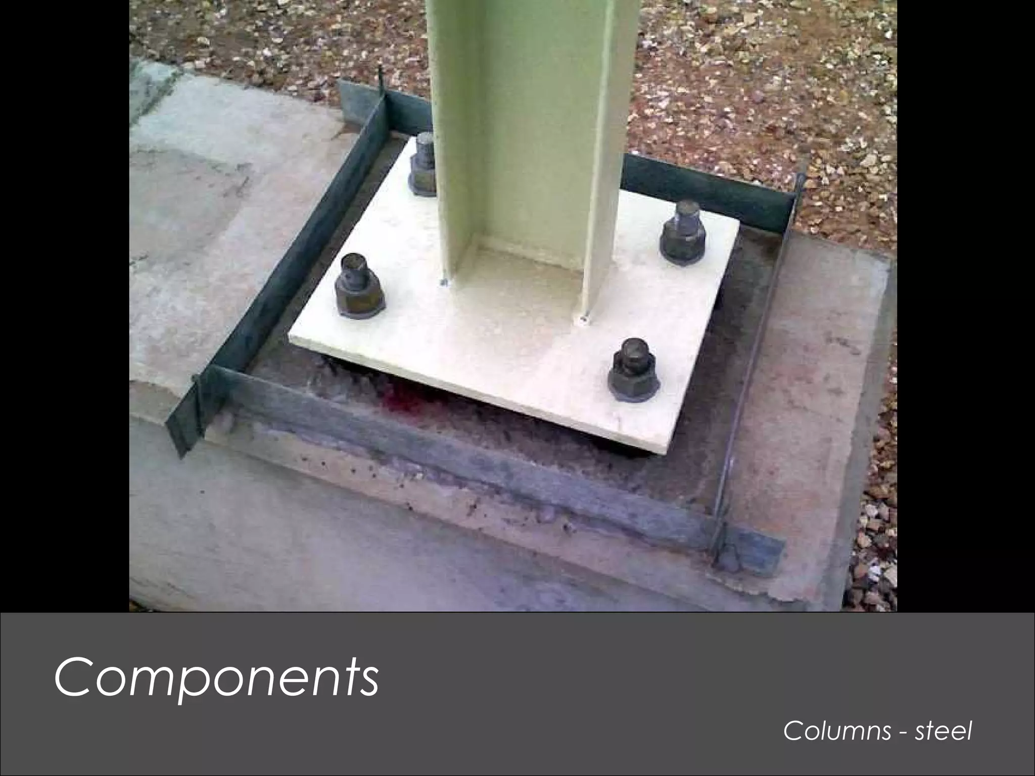 Columns - steel
Components
 