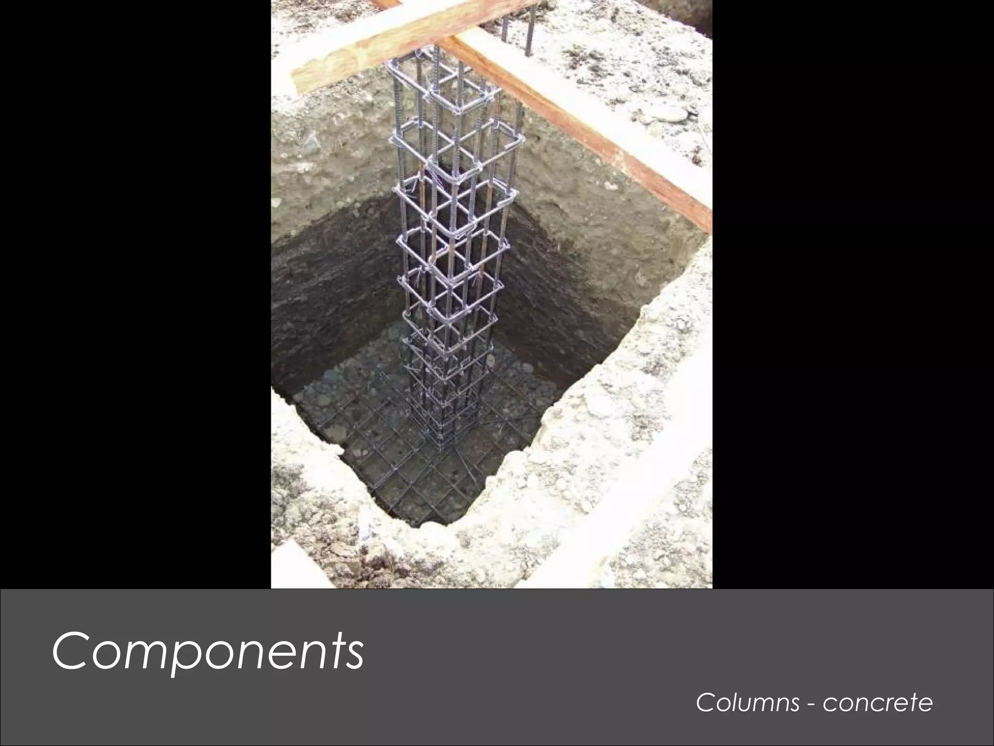 Columns - concrete
Components
 