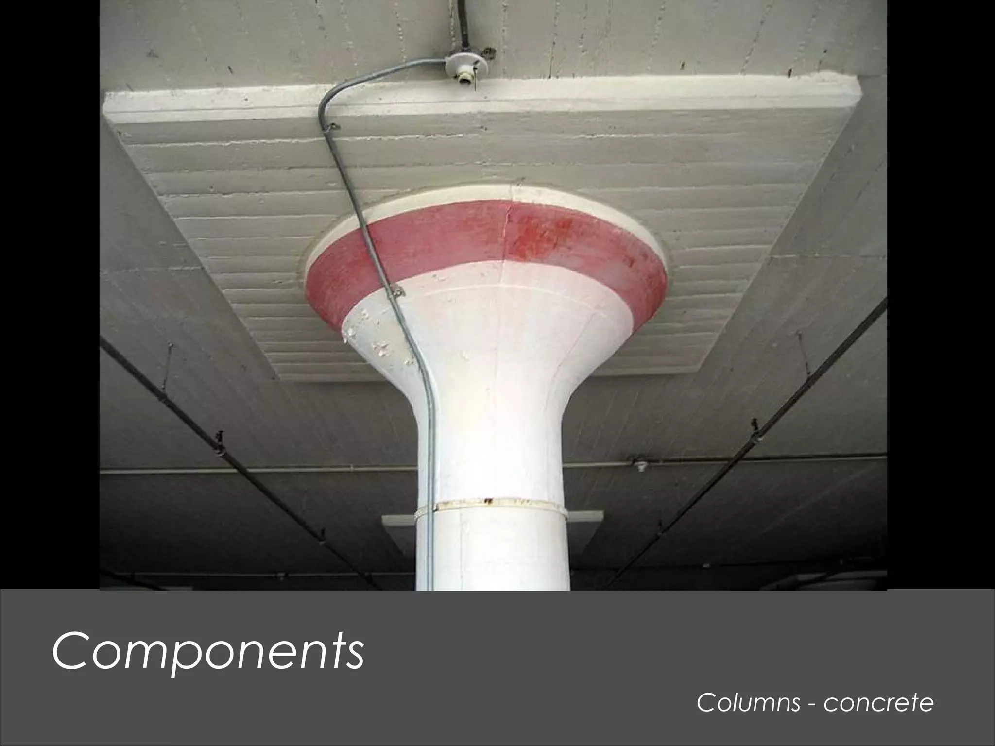 Columns - concrete
Components
 