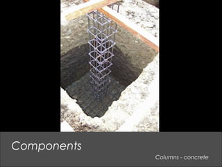 Columns - concrete
Components
 