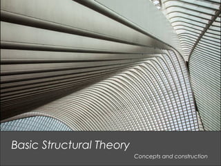Basic Structural Theory
Concepts and construction
 