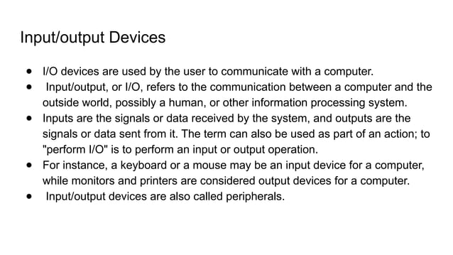 Basic structure of computer( A computer consists of five functionally ...