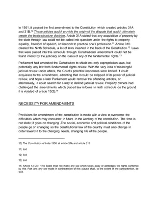 Basic structure of indian constituion(1) | DOCX