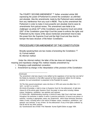 Basic structure of indian constituion(1) | DOCX