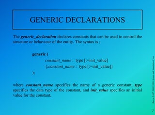 Basic structures in vhdl | PDF