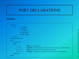 Basic structures in vhdl | PDF